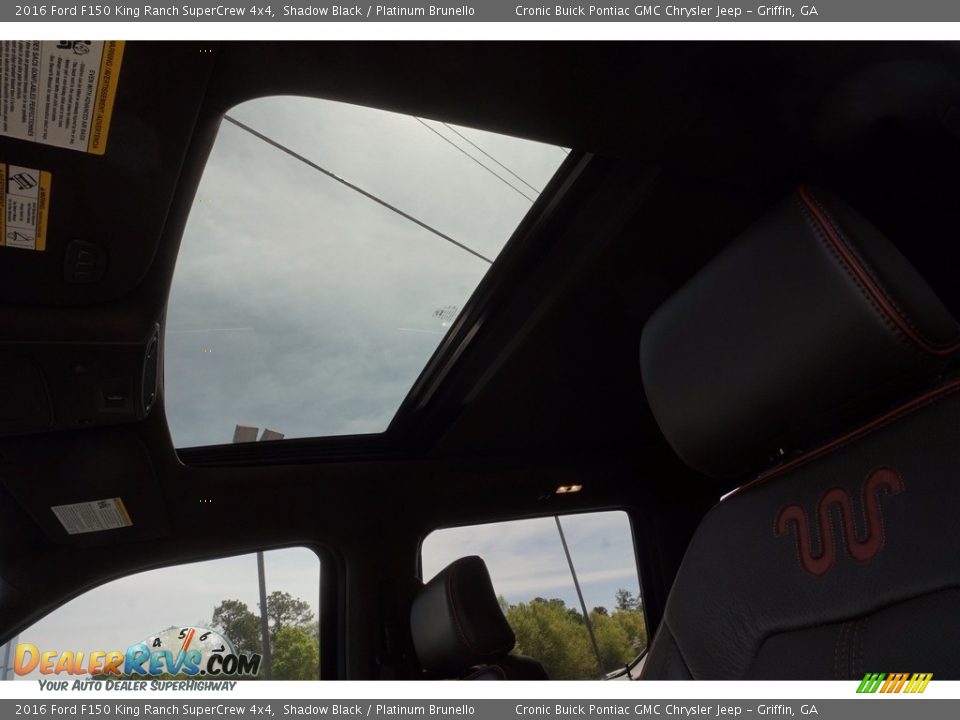 2016 Ford F150 King Ranch SuperCrew 4x4 Shadow Black / Platinum Brunello Photo #11