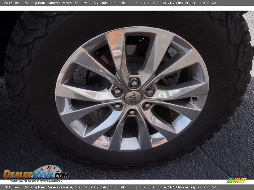 2016 Ford F150 King Ranch SuperCrew 4x4 Shadow Black / Platinum Brunello Photo #15