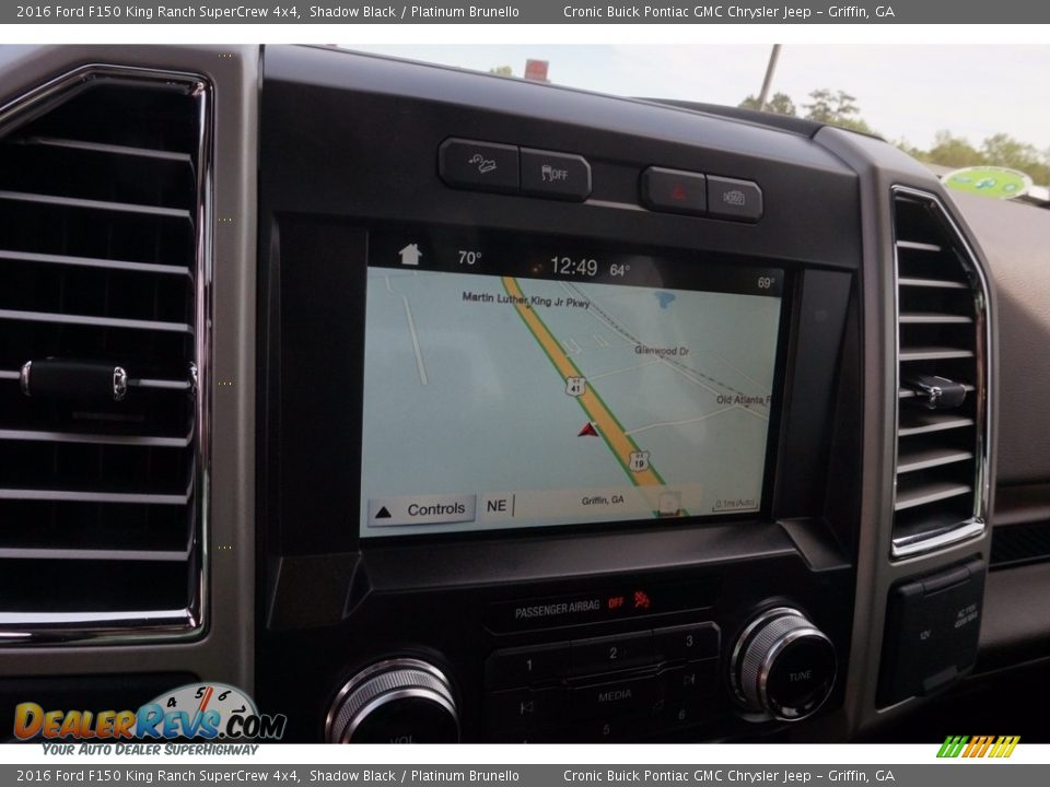 2016 Ford F150 King Ranch SuperCrew 4x4 Shadow Black / Platinum Brunello Photo #21