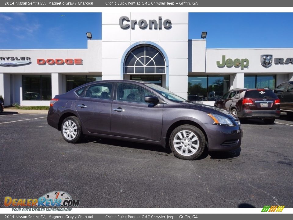 2014 Nissan Sentra SV Magnetic Gray / Charcoal Photo #1