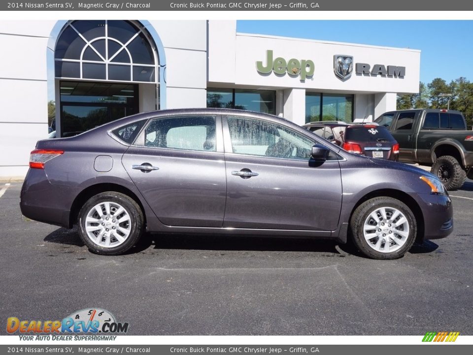 2014 Nissan Sentra SV Magnetic Gray / Charcoal Photo #8