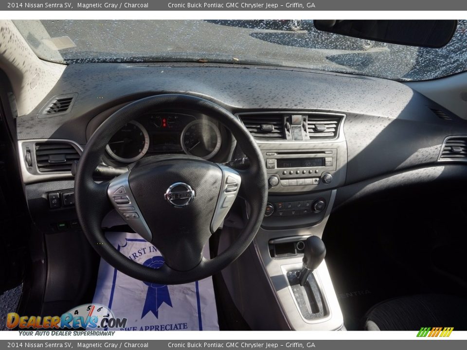 2014 Nissan Sentra SV Magnetic Gray / Charcoal Photo #10