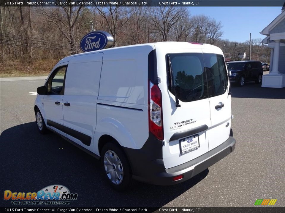 2016 Ford Transit Connect XL Cargo Van Extended Frozen White / Charcoal Black Photo #5