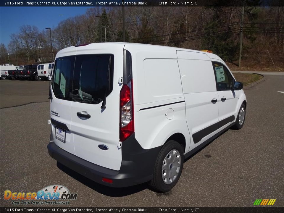 2016 Ford Transit Connect XL Cargo Van Extended Frozen White / Charcoal Black Photo #7