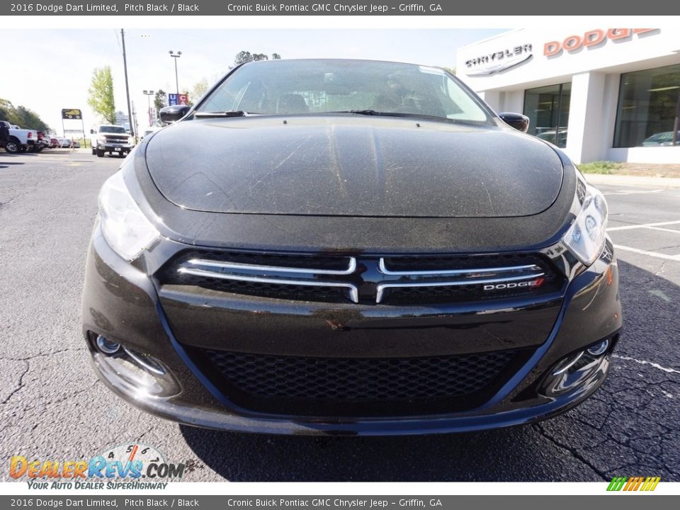 2016 Dodge Dart Limited Pitch Black / Black Photo #2