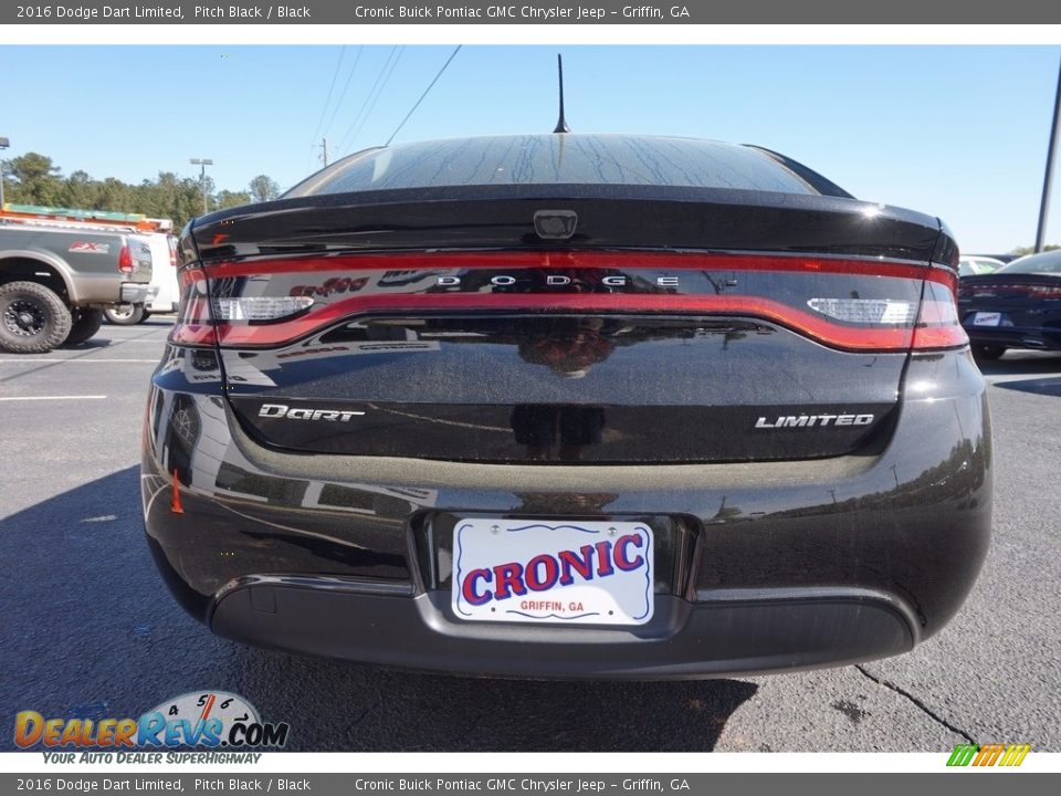 2016 Dodge Dart Limited Pitch Black / Black Photo #6