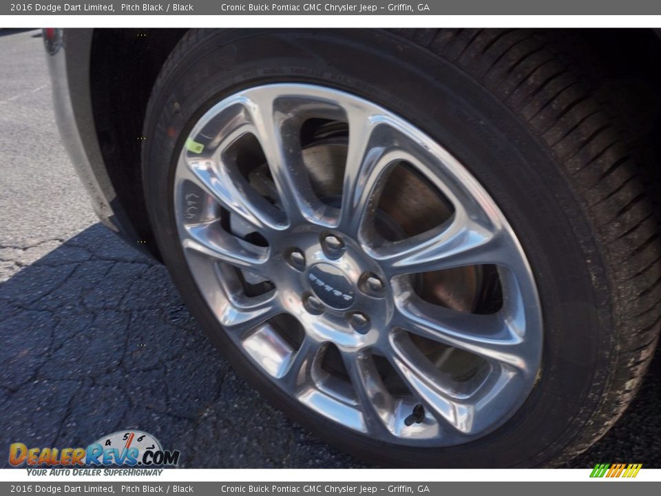 2016 Dodge Dart Limited Pitch Black / Black Photo #12