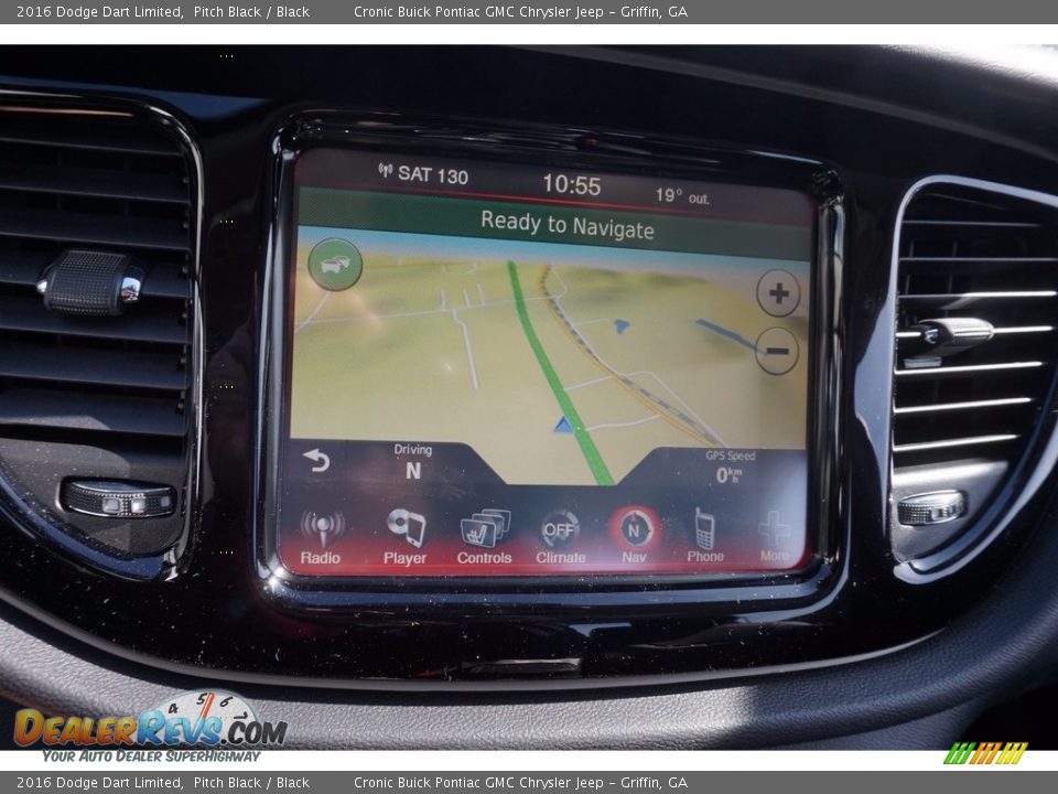 2016 Dodge Dart Limited Pitch Black / Black Photo #15