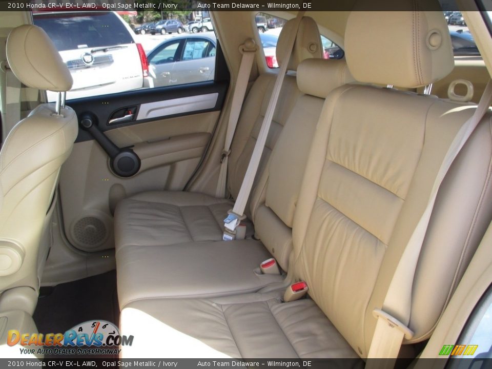 2010 Honda CR-V EX-L AWD Opal Sage Metallic / Ivory Photo #21