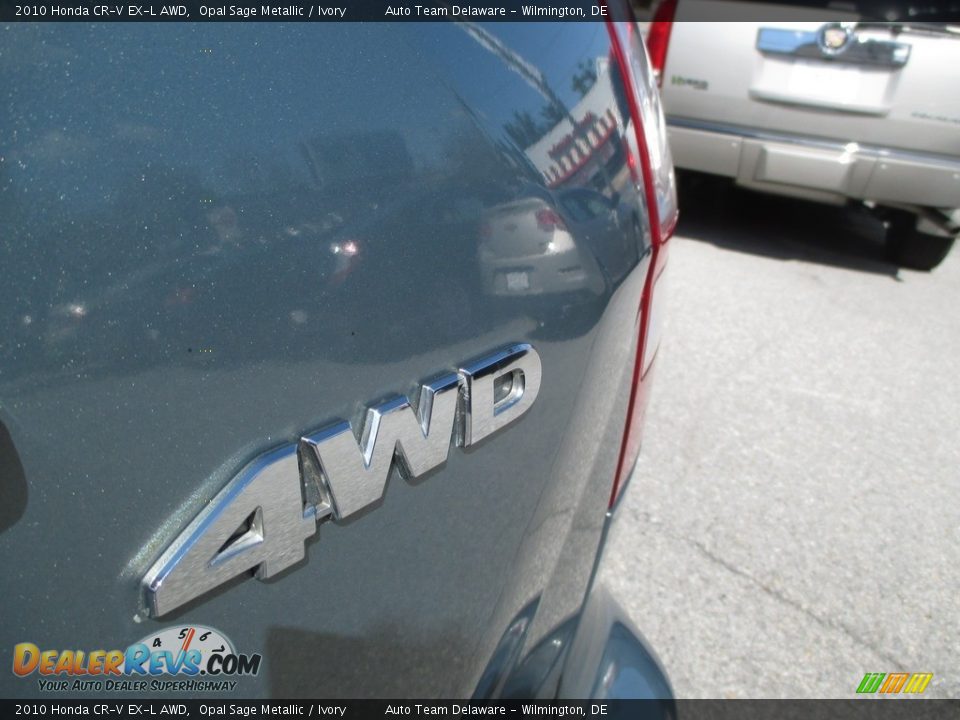 2010 Honda CR-V EX-L AWD Opal Sage Metallic / Ivory Photo #22