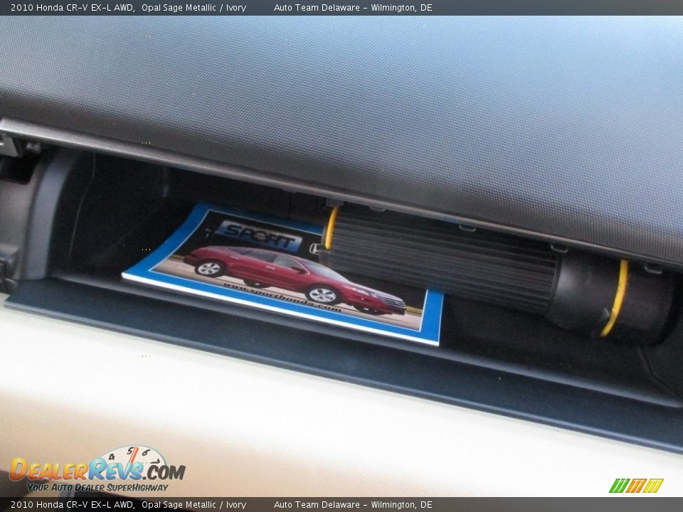 2010 Honda CR-V EX-L AWD Opal Sage Metallic / Ivory Photo #30
