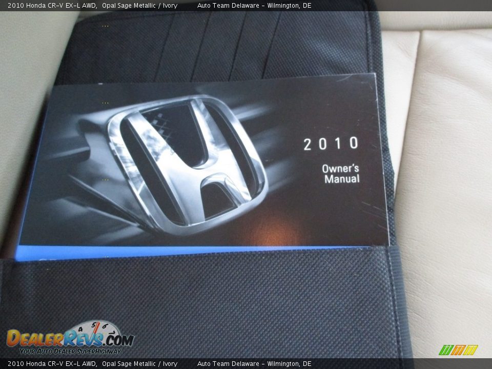 2010 Honda CR-V EX-L AWD Opal Sage Metallic / Ivory Photo #31
