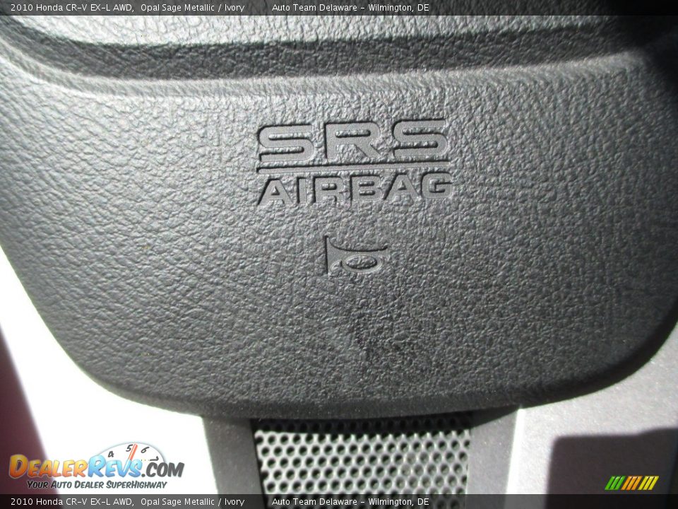 2010 Honda CR-V EX-L AWD Opal Sage Metallic / Ivory Photo #35