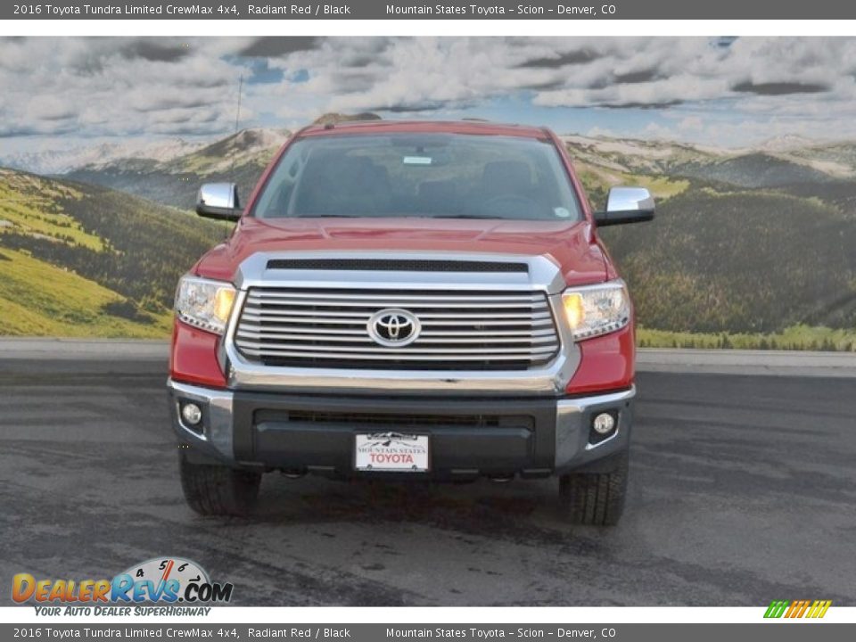 2016 Toyota Tundra Limited CrewMax 4x4 Radiant Red / Black Photo #2