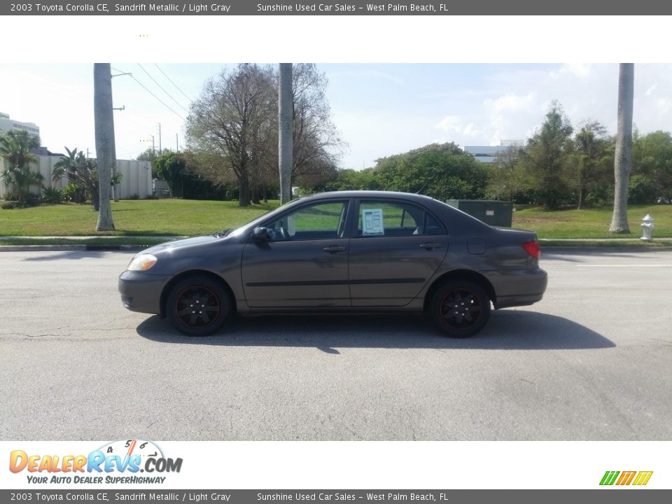 2003 Toyota Corolla CE Sandrift Metallic / Light Gray Photo #2