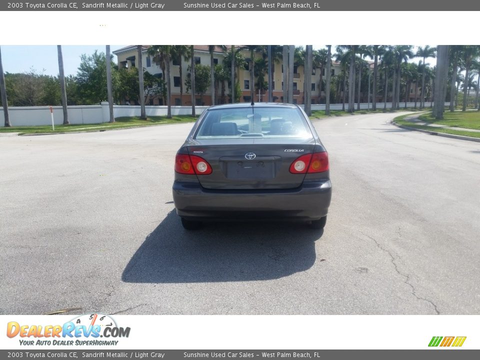2003 Toyota Corolla CE Sandrift Metallic / Light Gray Photo #4