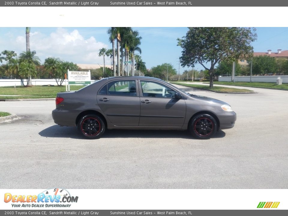 2003 Toyota Corolla CE Sandrift Metallic / Light Gray Photo #6