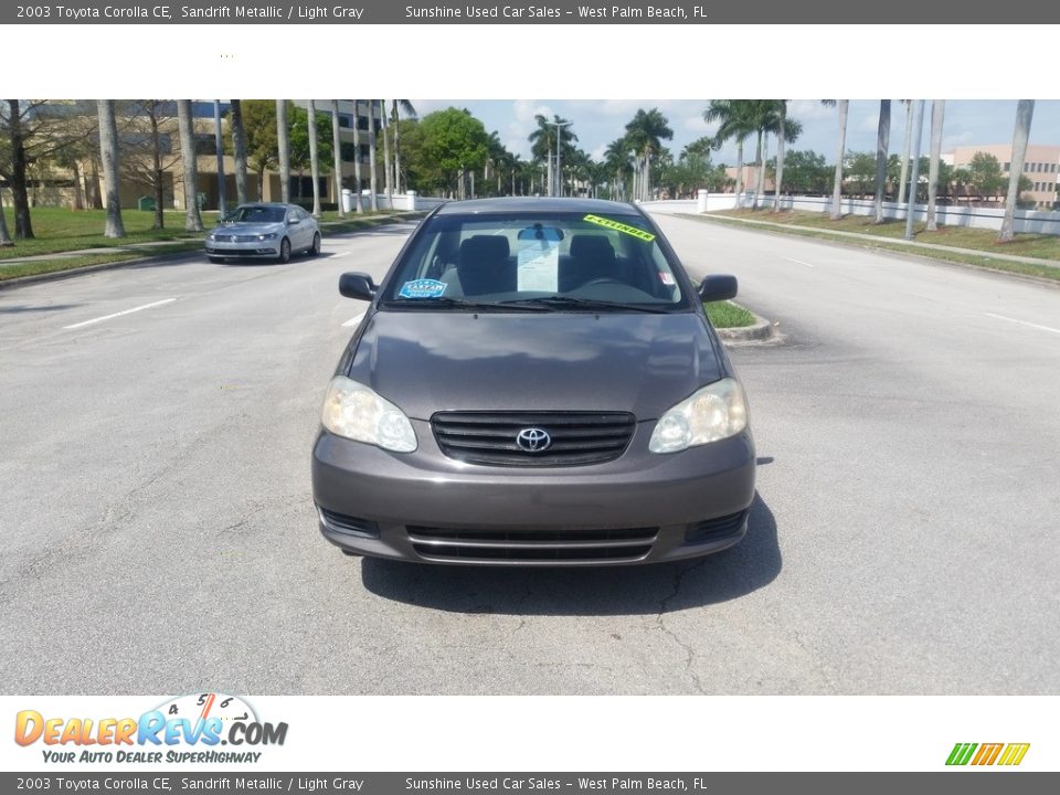 2003 Toyota Corolla CE Sandrift Metallic / Light Gray Photo #8