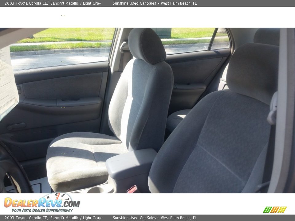 2003 Toyota Corolla CE Sandrift Metallic / Light Gray Photo #9