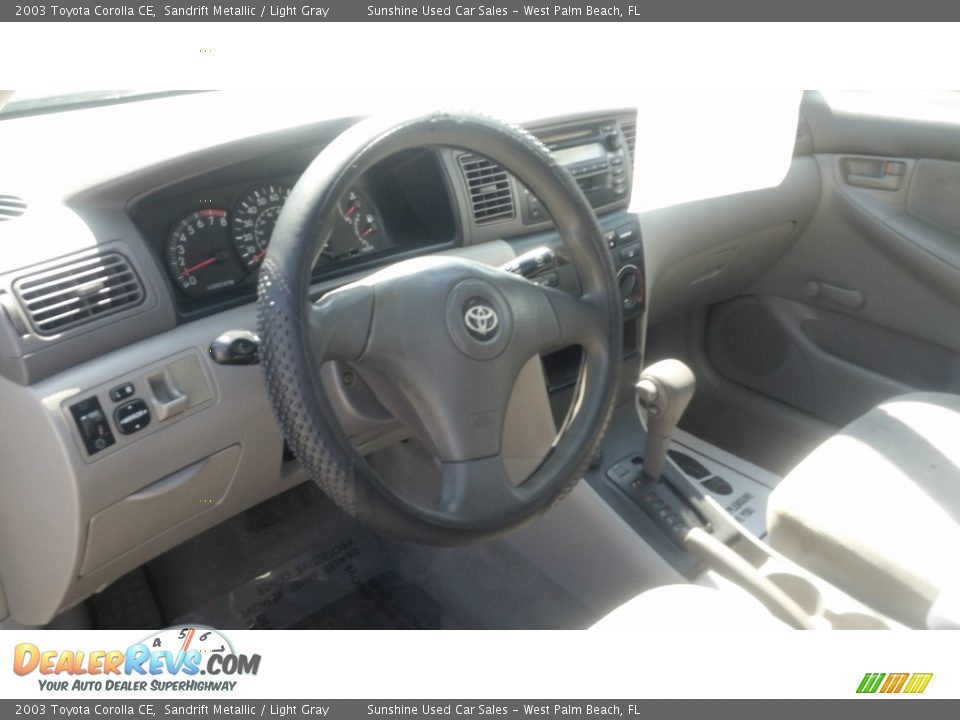 2003 Toyota Corolla CE Sandrift Metallic / Light Gray Photo #11