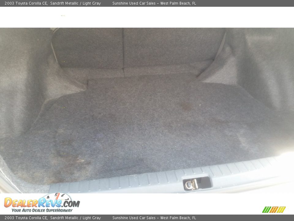 2003 Toyota Corolla CE Sandrift Metallic / Light Gray Photo #14