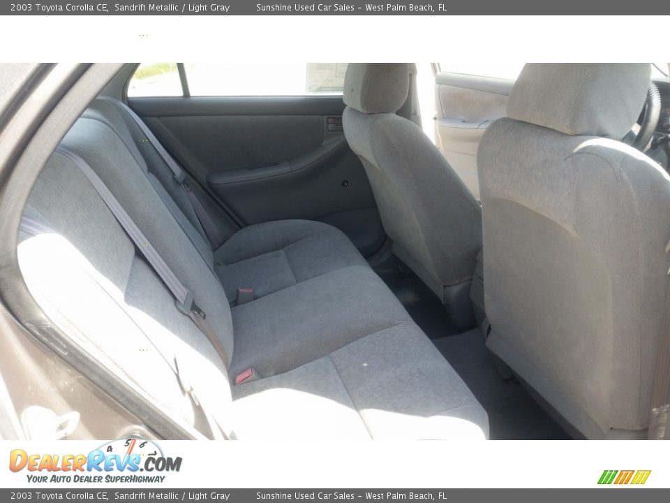 2003 Toyota Corolla CE Sandrift Metallic / Light Gray Photo #15