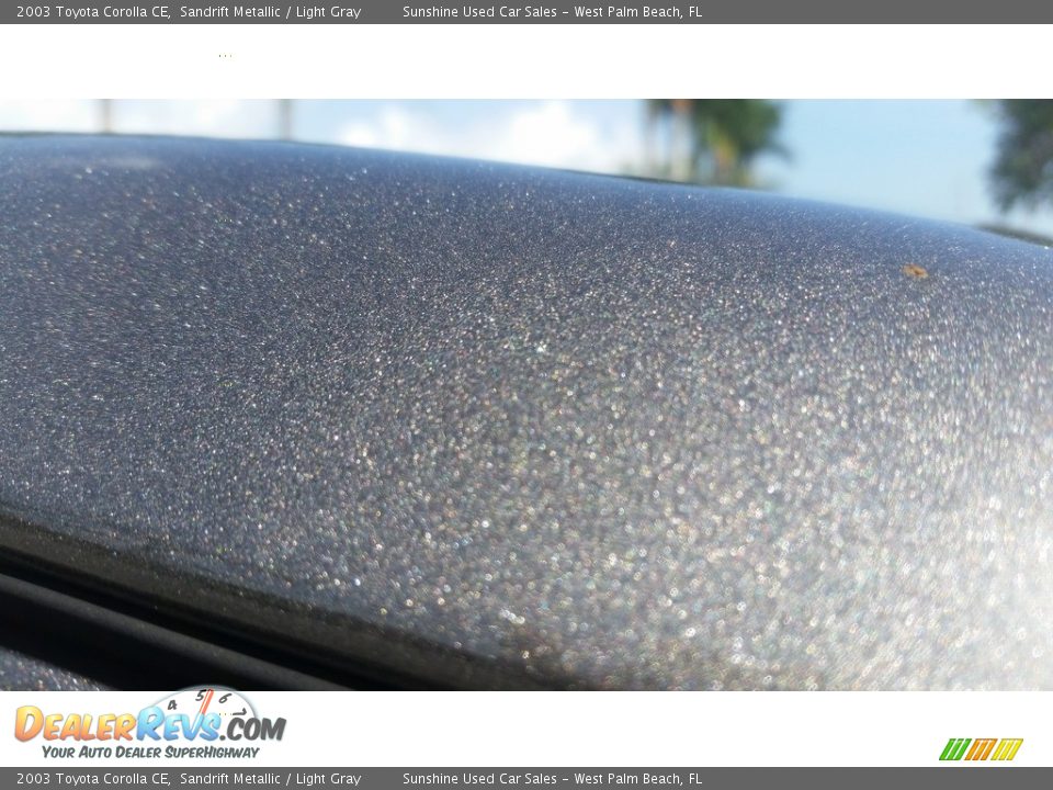 2003 Toyota Corolla CE Sandrift Metallic / Light Gray Photo #19