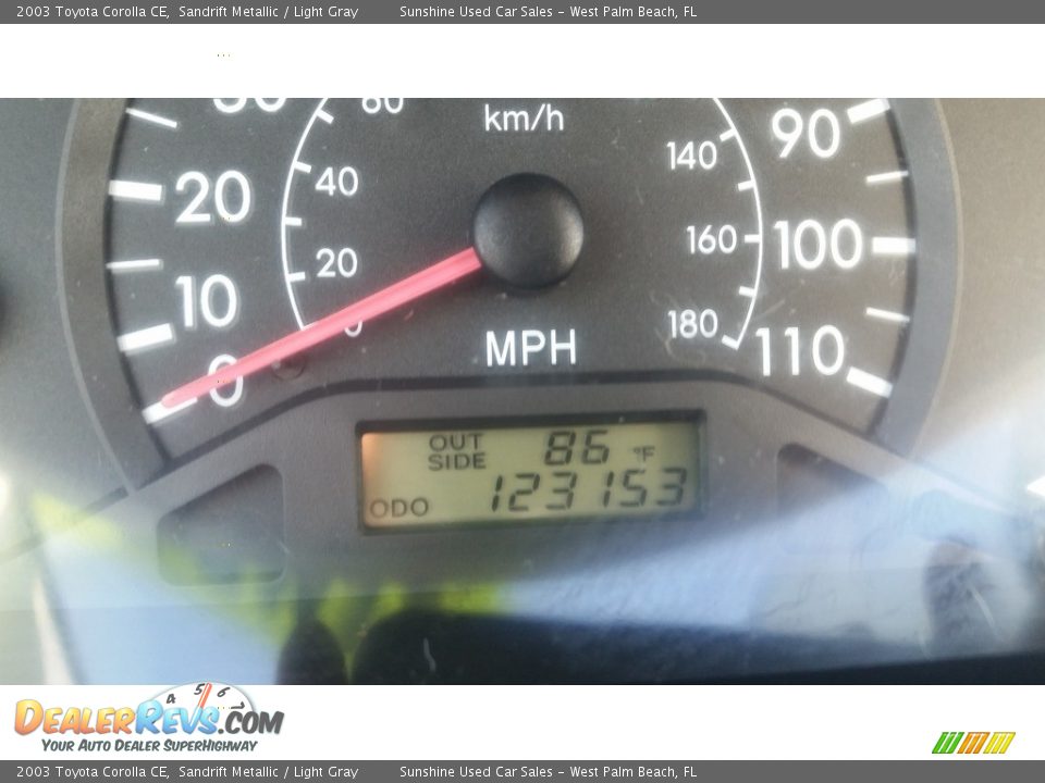 2003 Toyota Corolla CE Sandrift Metallic / Light Gray Photo #21
