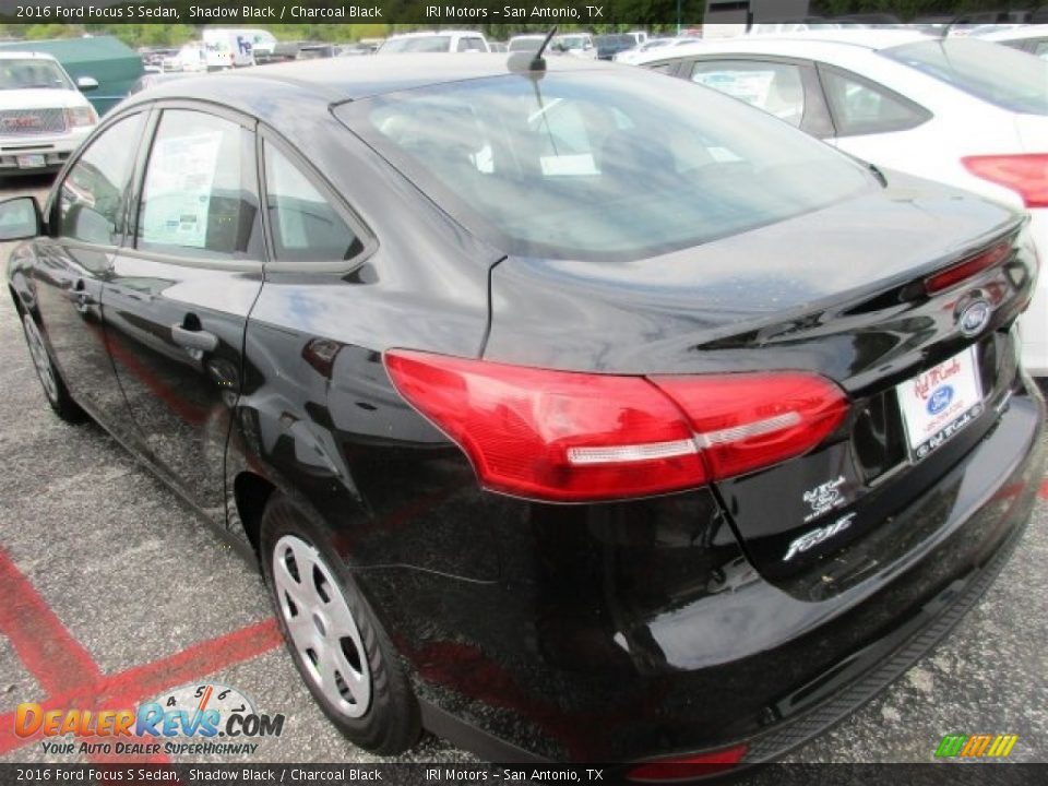 2016 Ford Focus S Sedan Shadow Black / Charcoal Black Photo #4