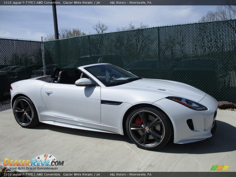 2016 Jaguar F-TYPE S AWD Convertible Glacier White Metallic / Jet Photo #1