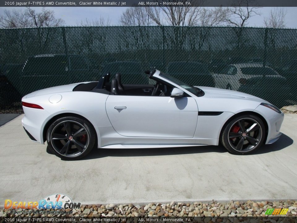 2016 Jaguar F-TYPE S AWD Convertible Glacier White Metallic / Jet Photo #2