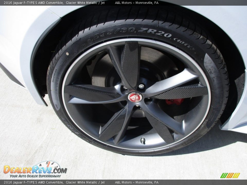 2016 Jaguar F-TYPE S AWD Convertible Glacier White Metallic / Jet Photo #3