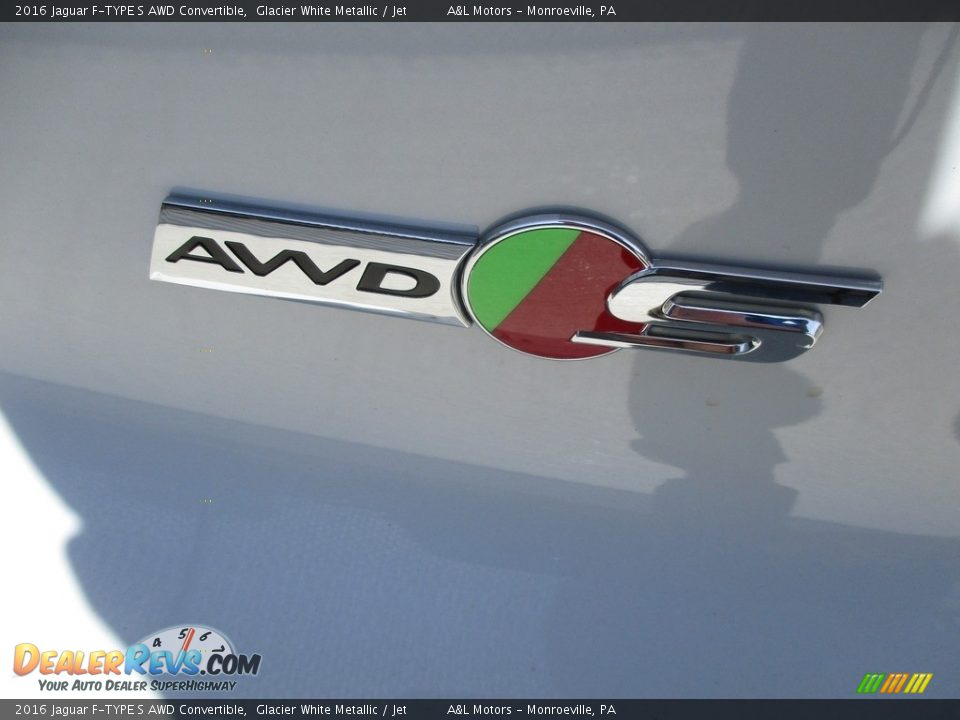 2016 Jaguar F-TYPE S AWD Convertible Glacier White Metallic / Jet Photo #5