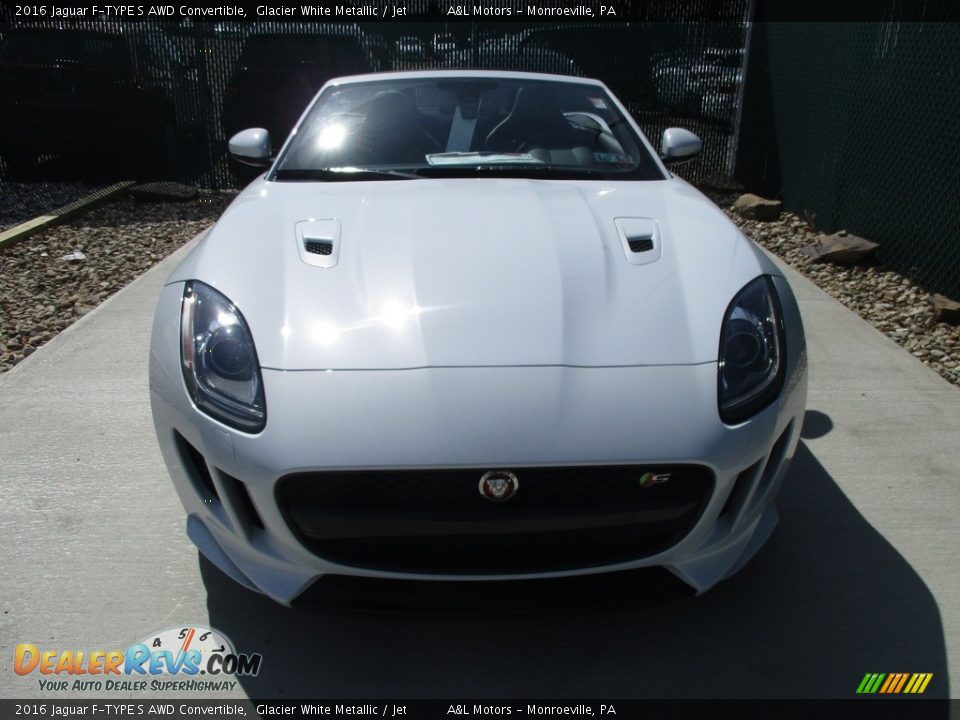 2016 Jaguar F-TYPE S AWD Convertible Glacier White Metallic / Jet Photo #7
