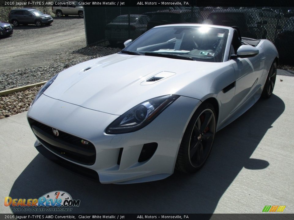 2016 Jaguar F-TYPE S AWD Convertible Glacier White Metallic / Jet Photo #8