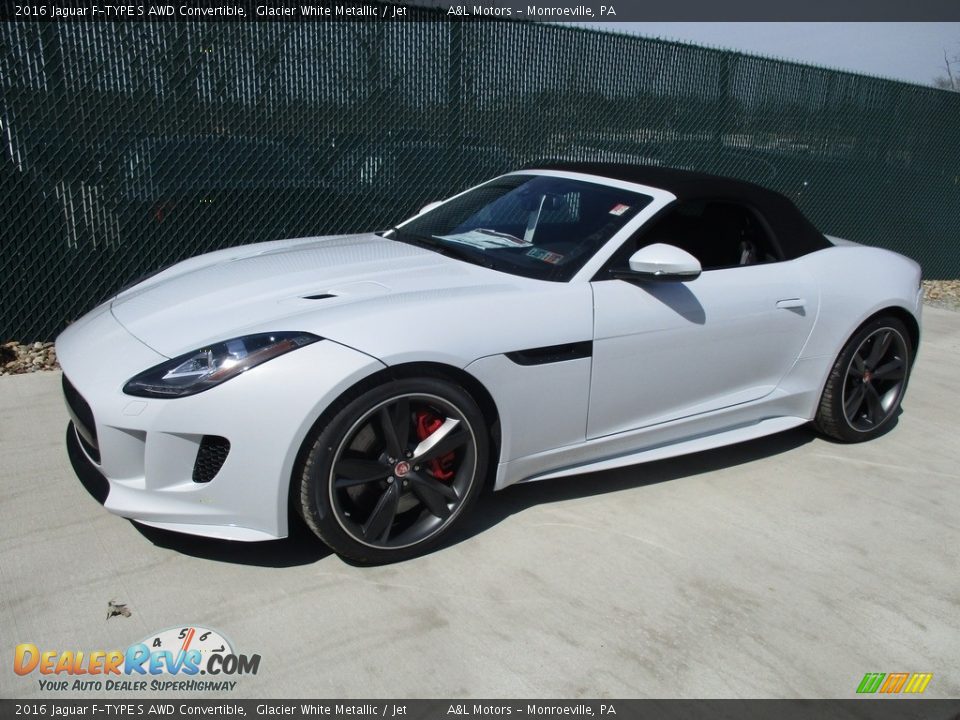 2016 Jaguar F-TYPE S AWD Convertible Glacier White Metallic / Jet Photo #9