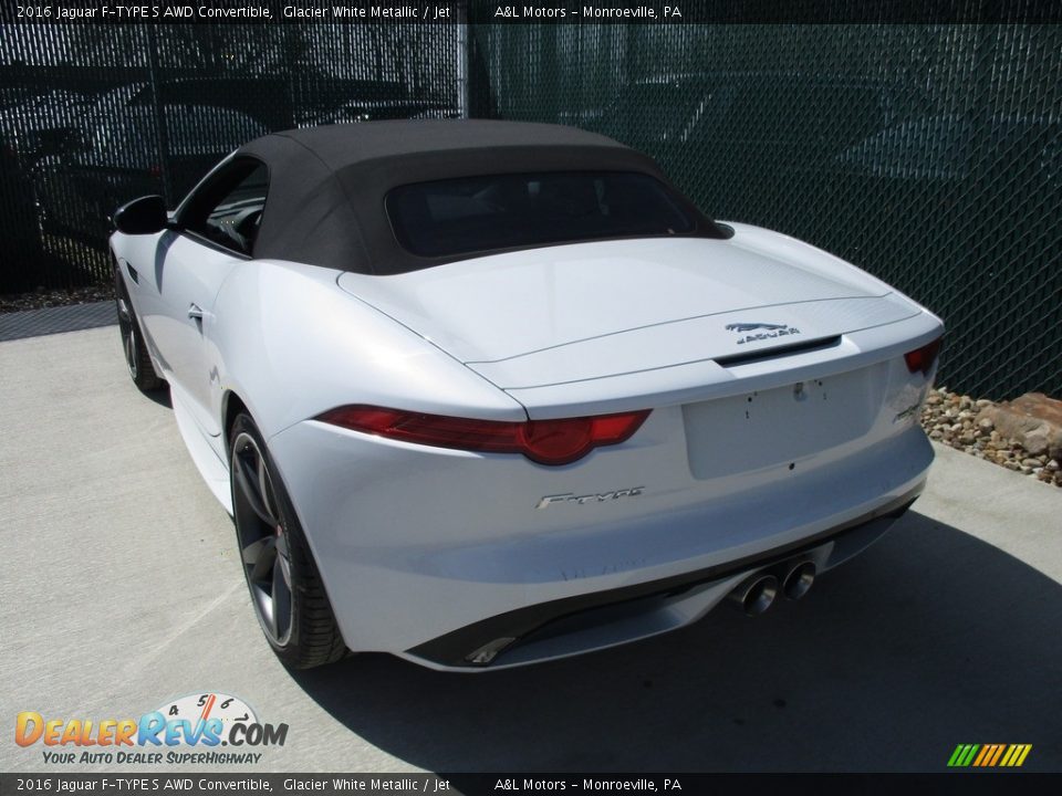2016 Jaguar F-TYPE S AWD Convertible Glacier White Metallic / Jet Photo #11