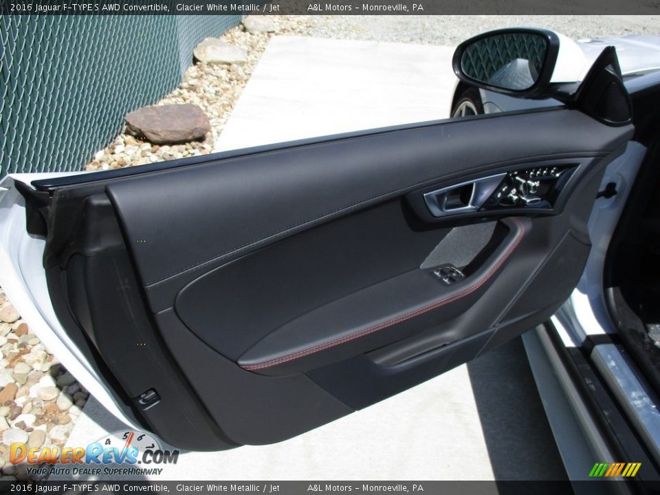 2016 Jaguar F-TYPE S AWD Convertible Glacier White Metallic / Jet Photo #12