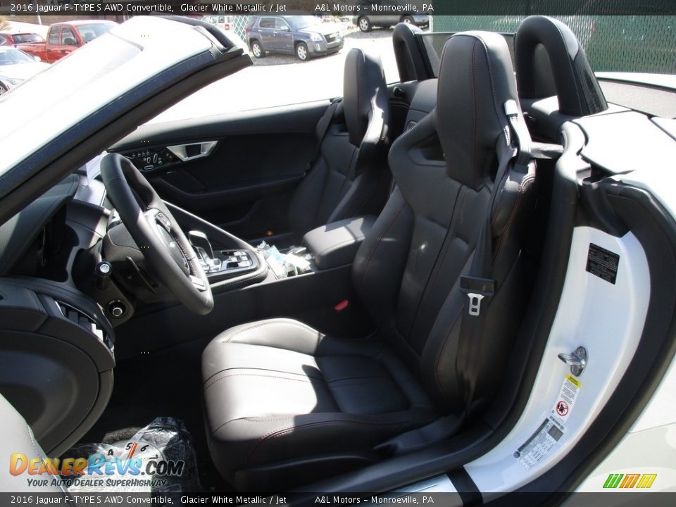 2016 Jaguar F-TYPE S AWD Convertible Glacier White Metallic / Jet Photo #13