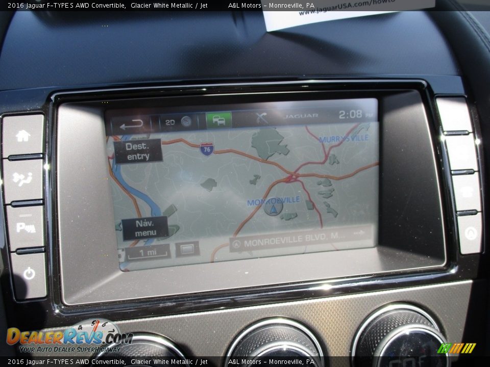 2016 Jaguar F-TYPE S AWD Convertible Glacier White Metallic / Jet Photo #16
