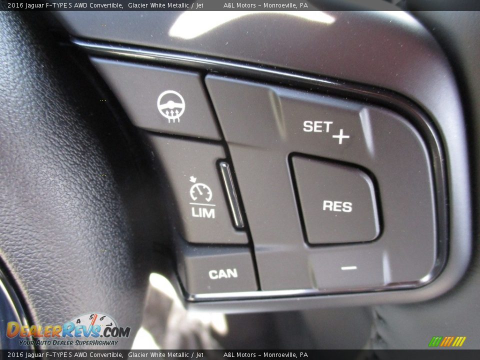 2016 Jaguar F-TYPE S AWD Convertible Glacier White Metallic / Jet Photo #17