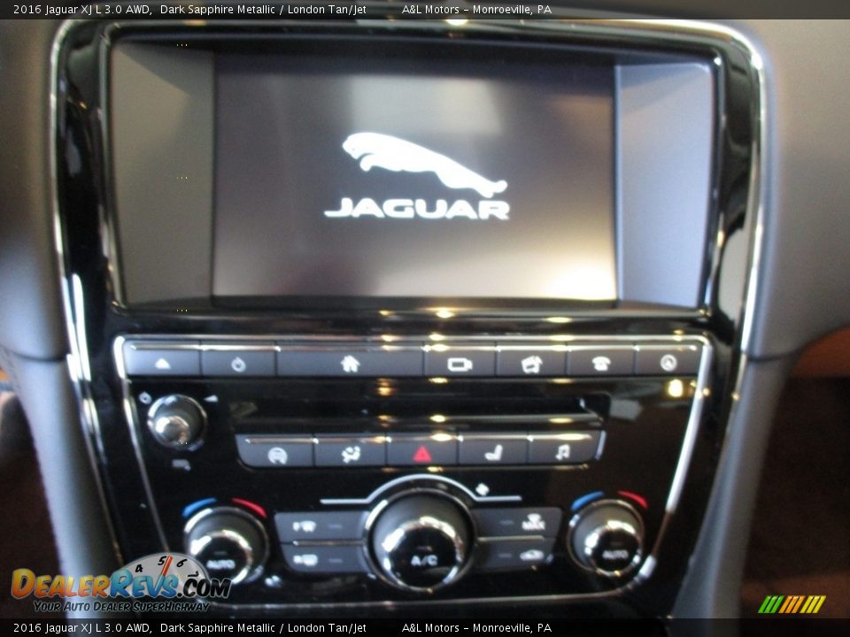 2016 Jaguar XJ L 3.0 AWD Dark Sapphire Metallic / London Tan/Jet Photo #15