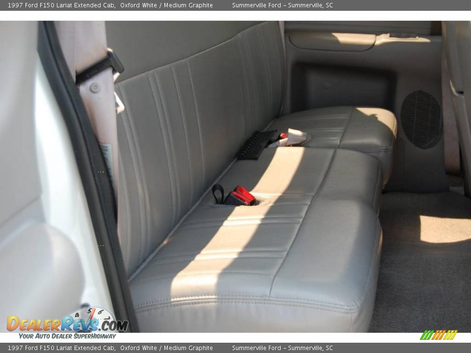 1997 Ford F150 Lariat Extended Cab Oxford White / Medium Graphite Photo #7