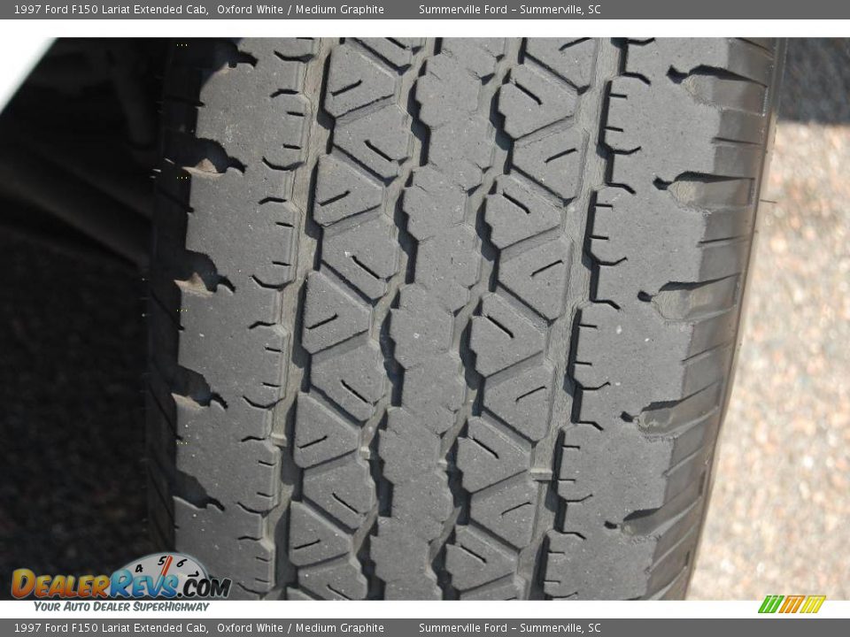 1997 Ford F150 Lariat Extended Cab Oxford White / Medium Graphite Photo #18