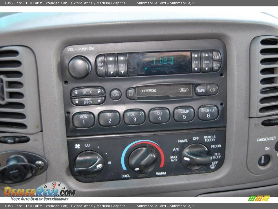 1997 Ford F150 Lariat Extended Cab Oxford White / Medium Graphite Photo #20