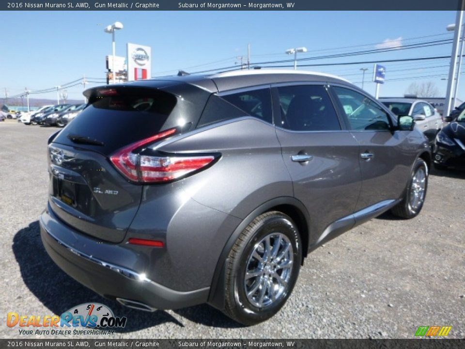 Gun Metallic 2016 Nissan Murano SL AWD Photo #7