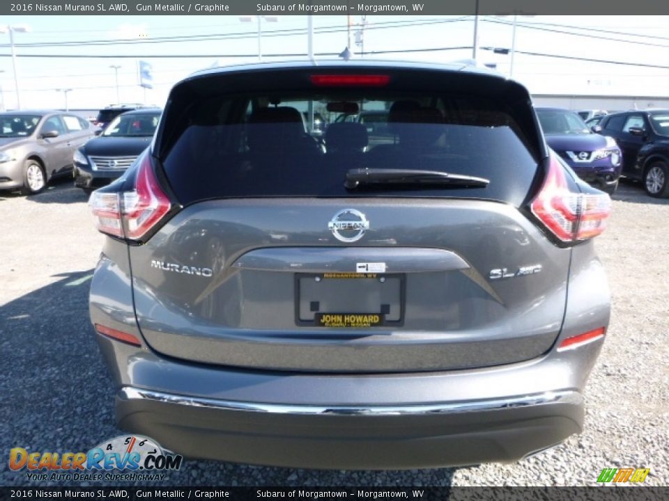 2016 Nissan Murano SL AWD Gun Metallic / Graphite Photo #8