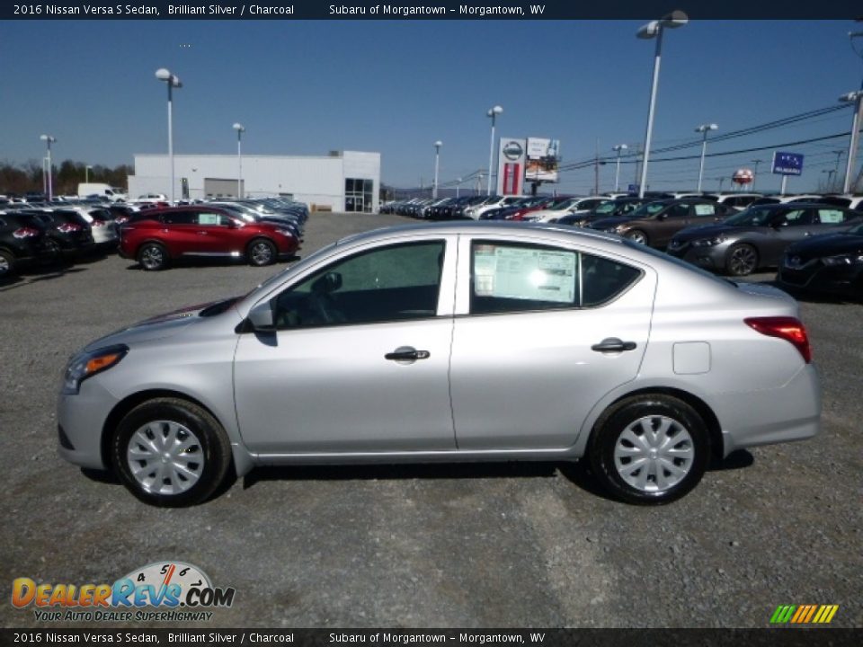 Brilliant Silver 2016 Nissan Versa S Sedan Photo #3