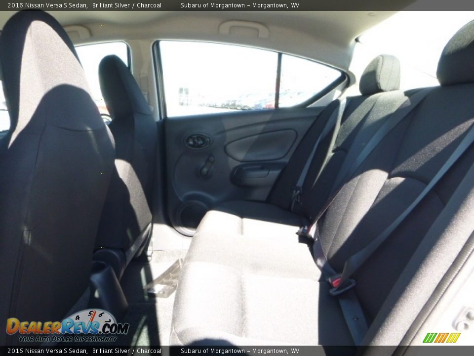 2016 Nissan Versa S Sedan Brilliant Silver / Charcoal Photo #4