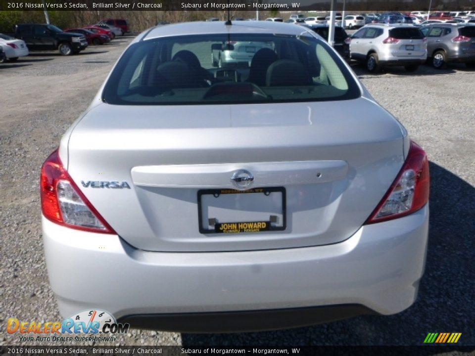 2016 Nissan Versa S Sedan Brilliant Silver / Charcoal Photo #6
